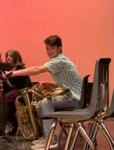 Brett's last time on stage with Platte County Middle School Band. He passed away 2 days later.